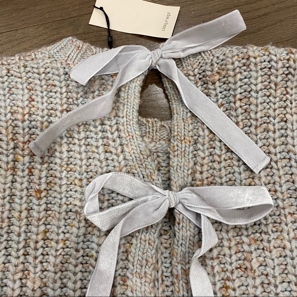 Cinq à Sept Cierra chunky bow sweater - Picture 2 of 8